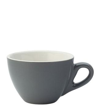 Barista Mighty Porcelain Ceramic Cup 12.25Oz (350ml), Box of 6 Coffee Cups with Handle For Cappuccino, Espresso, Tea