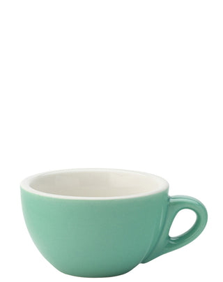 Porcelain Cappuccino Cup 7oz (200ml), Coloured Coffee Cup for Barista & Café Service – Fits 14.5cm Saucer (Set of 12)