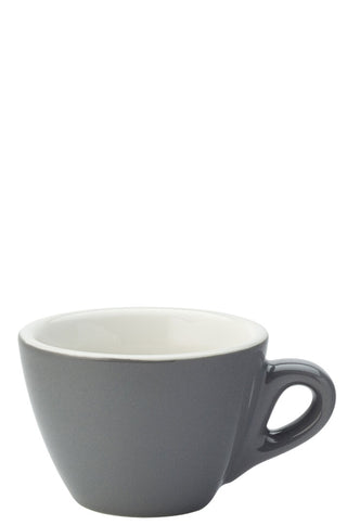Porcelain Flat White Cup 5.5oz (160ml), Coloured Coffee Cup for Barista & Cafe Service (Set of 12)