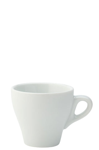 Porcelain Tulip Coffee Cup 6.25oz (180ml), Dishwasher Safe Cup for Cafés and Professional Barista Use (Box of 12)