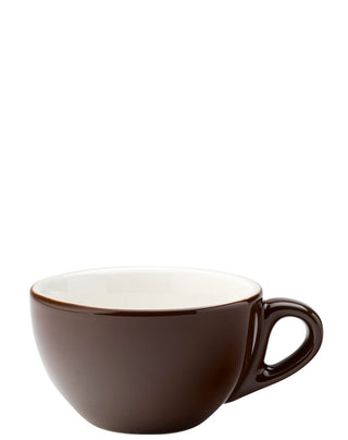 Porcelain Cappuccino Cup 7oz (200ml), Coloured Coffee Cup for Barista & Café Service – Fits 14.5cm Saucer (Set of 12)
