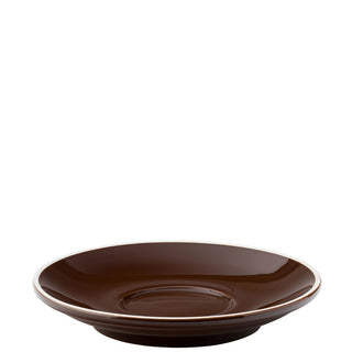 Porcelain Coffee Saucer 15.5cm (6"), Dishwasher Safe Saucers for Cafes, Tea, Coffee (Box of 6)