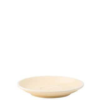Barista Espresso Cups 80ml Vitrified Porcelain Ceramic 11.5cm Saucers (Box of 12), for Cafe and Professional