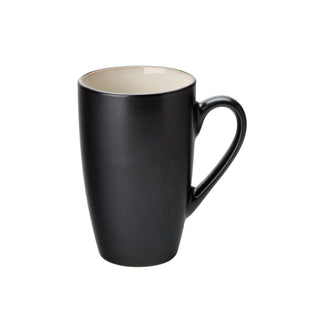Black Stoneware Coffee Cups, Mugs & Saucers for Catering & Coffee Service - Barista Cafe Collection