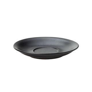 Black Stoneware Coffee Cups, Mugs & Saucers for Catering & Coffee Service - Barista Cafe Collection