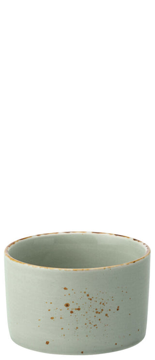 Green Ceramic Ramekins for Catering & Hospitality, Speckled Finish, 70ml, 100ml & 190ml, Box of 6