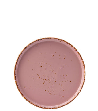 Pink Ceramic Coupe Plates for Catering & Hospitality, Hand-Finished Rim, 17.5cm, 23cm, 27cm & 30cm, Box of 6