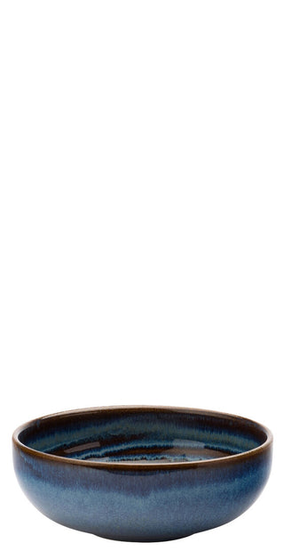 Blue Stoneware Bowls 12cm, 16cm & 22cm, Coupe Serving Bowls for Catering & Food Presentation – Box of 6
