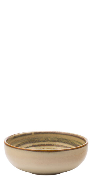 Taupe Stoneware Coupe Bowls Set, 12cm, 16cm & 22cm Professional Catering Tableware, Box of 6