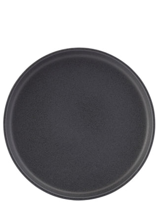 Pico Black Coupe Plates Set, Black Stoneware Plates 17.5cm, 22cm & 28cm for Catering & Restaurants