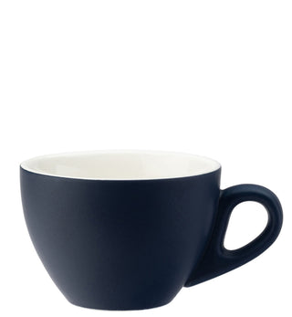 Barista Mighty Matt Ceramic Cups – 12.25oz (350ml) – Box of 6, Navy, Olive & Grey Porcelain Cups
