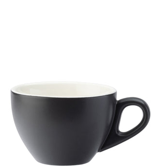 Barista Mighty Matt Ceramic Cups – 12.25oz (350ml) – Box of 6, Navy, Olive & Grey Porcelain Cups