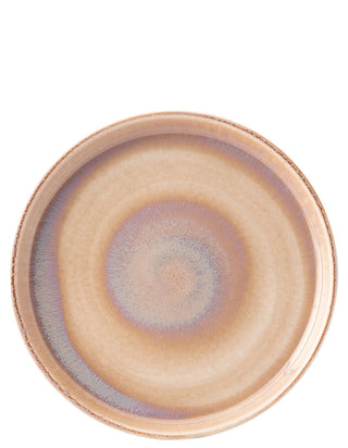 6pcs Murra Blush Porcelain Walled Plates Round Ceramic Dishwasher Safe, Stackable Plates - 17.5cm, 21cm, 27cm & 30cm