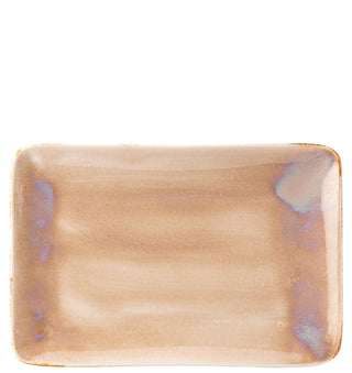 Murra Blush Porcelain Rectangular Platter Dishwasher Safe Ceramic Serving Dishes - Set of 6