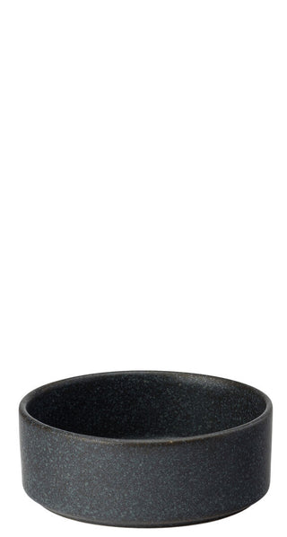 Murra Ash Porcelain Walled Bowl Dishwasher Safe Stacking Black Ceramic Bowls 4.5" (12cm) - Set of 6