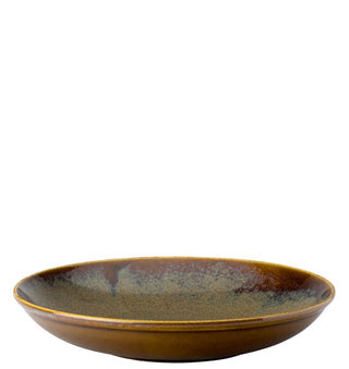 Murra Toffee Deep Coupe Bowls Set of 6 - Dishwasher Safe Ceramic Cereal Soup Dessert Serving Bowls - 9"/ 11"