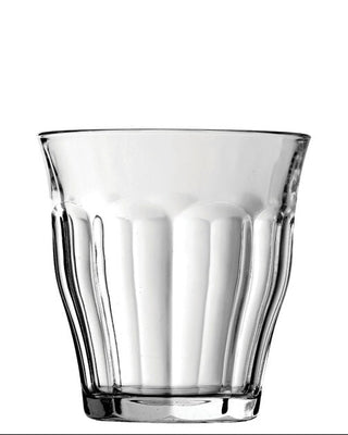 Duralex Clear Toughened Glass Picardie Style Tumbler 25cl (8.75oz), Dishwasher Safe Catering Glassware (12 Boxes of 6)