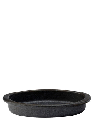 Murra Ash Porcelain Black Oval Eared Dish 22cm/ 25cm Dishwasher Safe Serving Dishes - Pack of 6