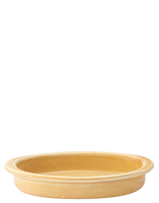 Murra Honey Porcelain Oval Eared Dishes, Oven Safe, Dishwasher Safe Ceramic Serving Dish - 22cm/ 25cm - Pack of 6