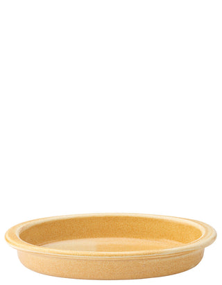 Murra Honey Porcelain Oval Eared Dishes, Oven Safe, Dishwasher Safe Ceramic Serving Dish - 22cm/ 25cm - Pack of 6