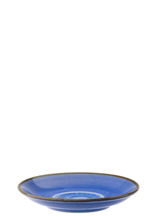 Murra Pacific Blue Porcelain Cappuccino Saucers Ceramic Serveware, Dishwasher Safe 5.5" (14cm) - Box of 6