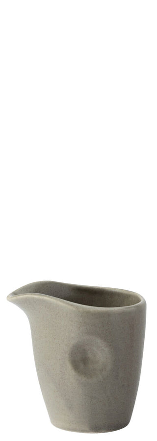 Parade Husk Grey Porcelain Sauce Jug Gravy Boat for Catering & Table Service - 7.5cm Height 130ml Capacity - Pack of 6