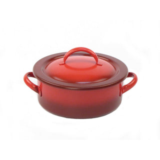 Homestyle Induction Round Chafer Dish 1.9L – Stainless Steel Buffet Server with Lid | Black, Red/Black or White | Box of 1