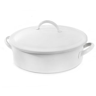 Homestyle Induction Round Chafer Dish 1.9L – Stainless Steel Buffet Server with Lid | Black, Red/Black or White | Box of 1