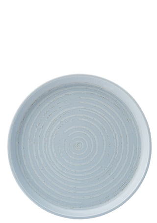Circus Chambray Porcelain Walled Plates – Blue Textured Dinner & Side Plates | 21cm, 27cm, 30cm | Pack of 6