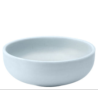 White ceramic bowl on a white background