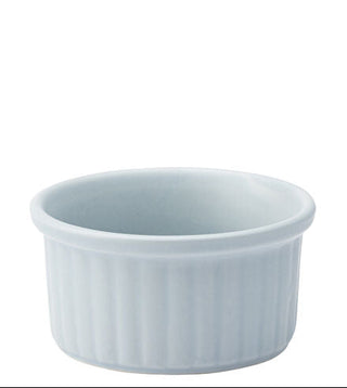 Circus Chambray Blue Porcelain Ramekin 3” (8cm) – Textured Sauce, Dip & Condiment Dish | Dishwasher Safe (Pack of 12)