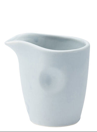 Circus Chambray Blue Porcelain Sauce Jug 4.5oz (130ml) – Textured Gravy & Dressing Pourer | Pack of 6