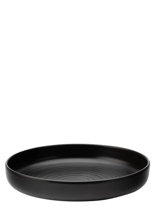Circus Raven Presentation Bowl 9.5" (24cm) – Black Porcelain Serving Bowl, Matt Finish, Dishwasher Safe | Pack of 6