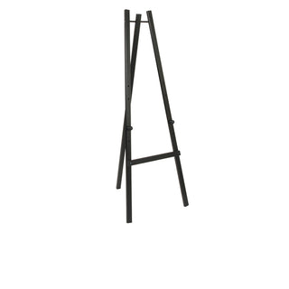 Wooden Display Easel with Adjustable Height – Professional Floor Easel for Menus, Posters & Signage (Black or Teak)