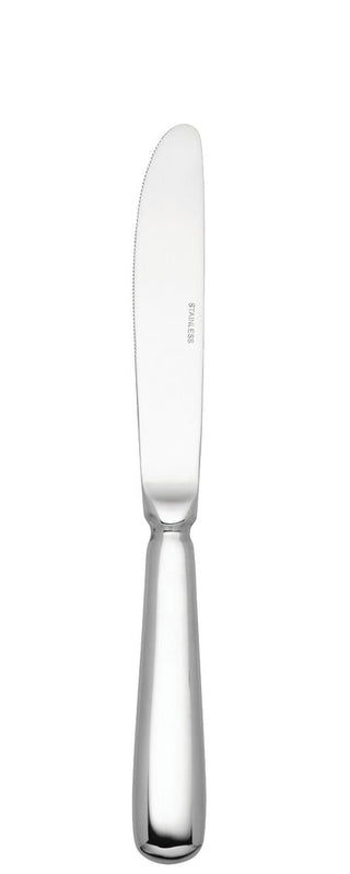 Dessert Knife, Rattail Collection Traditional, Polished Stainless Steel Finish Table Knives - Box of 12