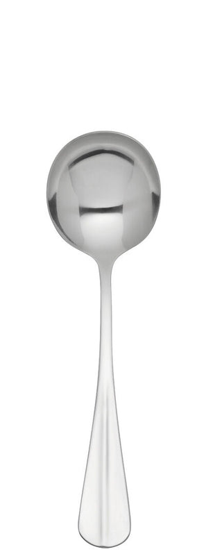 Stainless Steel Soup Spoon, Rattail Collection Classic, Polished Finish, Professional Tableware - Box of 12