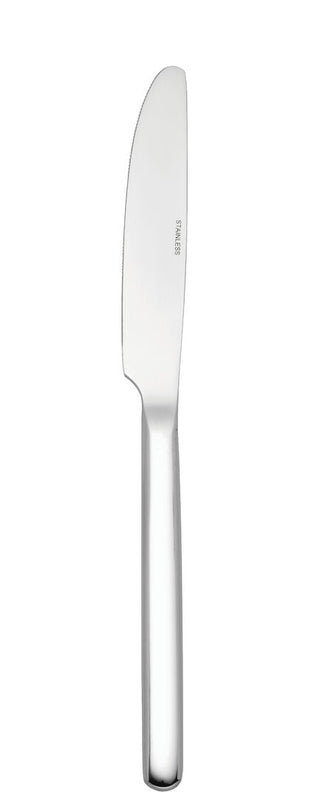 Dining Table Knife Polished Stainless Steel Finish, Radius Collection Tableware Dinner Knives - Set of 12/ 240