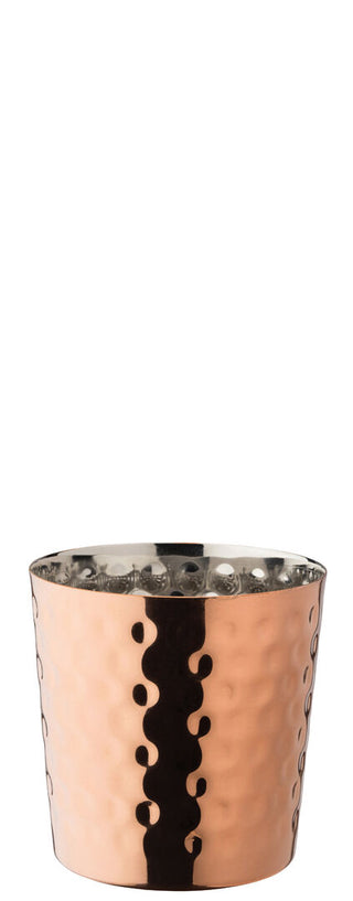 Hammered Copper Plates Stainless Steel Cups - 3.5'" (9cm) 390ml - Set of 12