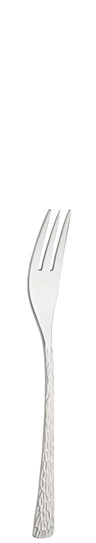 Cake Fork, Artesia Collection Stainless Steel, Textured Handle, Contemporary Cutlery Dessert Forks, Box of 12