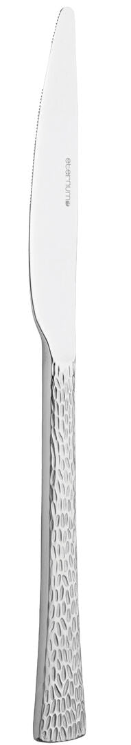Table Knife, Artesia Collection Stainless Steel, Textured Handle, Contemporary Cutlery Dinner Knives, Box of 12