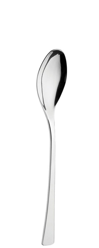 Dessert Spoon, Curve Collection Stainless Steel Table Spoons, Contemporary Curved Design, Dishwasher Safe Cutlery, Box of 12