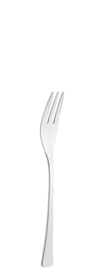 Cake Fork, Curve Collection Stainless Steel Dessert Forks, Contemporary Curved Design Cutlery, Dishwasher Safe, Box of 12