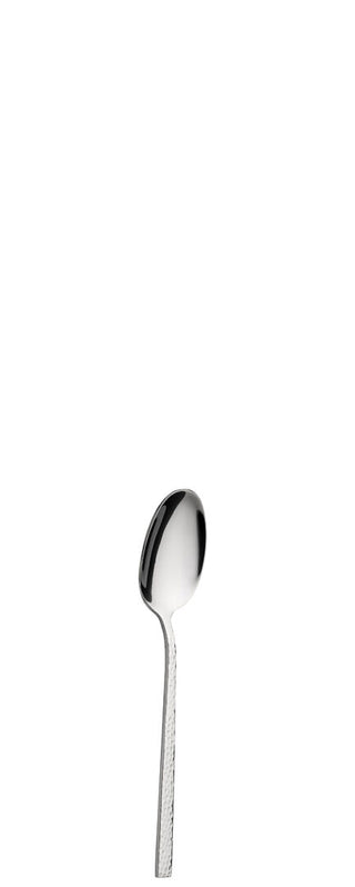 Iseo Collection Coffee Spoon, Stainless Steel, Hammered Handle Design, Dishwasher Safe, Box of 12