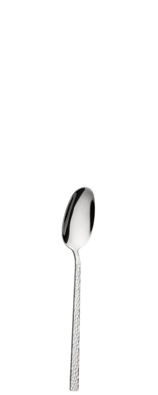 Iseo Collection Tea Spoon, Stainless Steel, Hammered Handle Design, Dishwasher Safe, Box of 12