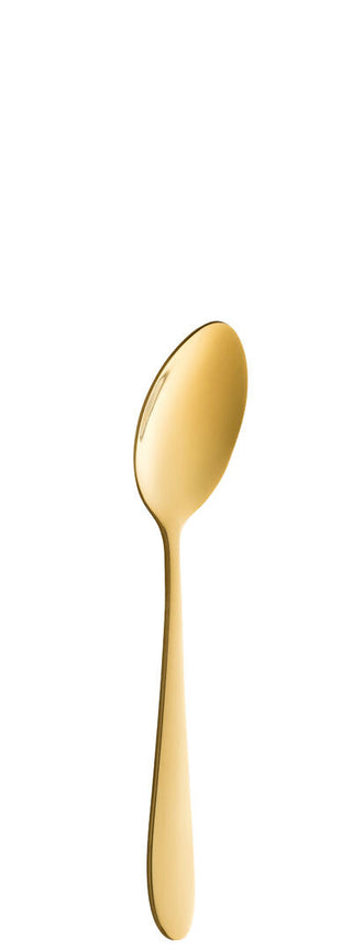 Bullion Collection Teaspoon - Gold Stainless Steel, Dishwasher Safe, Luxury Cutlery, Catering Spoon - Pack of 12
