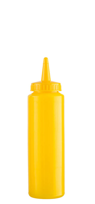 Yellow Squeezy Sauce Bottle, Squeeze Bottles Range, Polyethylene, 23cl, Ideal for Cafés & Diners, Pack of 12