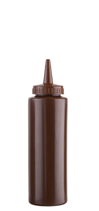 Brown Squeezy Sauce Bottle, Squeeze Bottles Range, Polyethylene, 23cl, Ideal for Cafés & Diners, Pack of 12