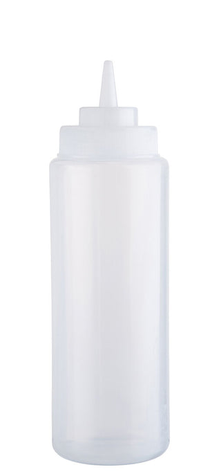 Clear Squeezy Sauce Bottle, Squeeze Bottles Range, Plastic, 8oz, 12oz, 24oz, 32oz, Break-Resistant, Box of 12, Food Prep & Serving