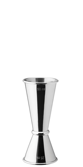 Stainless Steel Jigger, Jiggers & Measures Range, Standard, 25ml/50ml, Lined & CE Marked, High-Quality, Box of 12