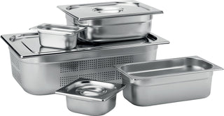 Stainless Steel Gastronorm Pan Commercial Food Containers for Catering Buffet - All Sizes